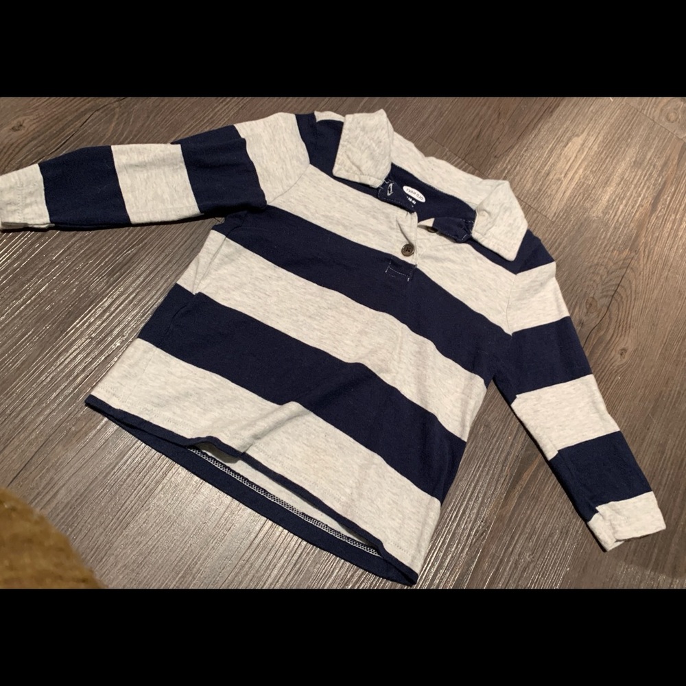 Toddler boy long sleeve polo